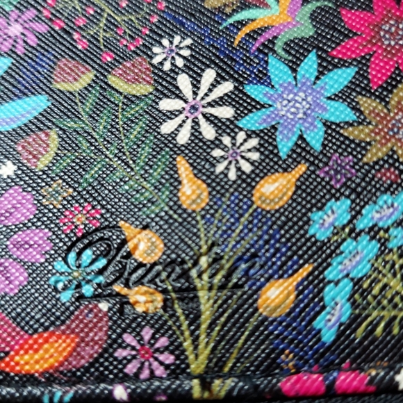 Buxton Everywhere Crossbody Floral Cell Phone/Wallet - Picture 8 of 10